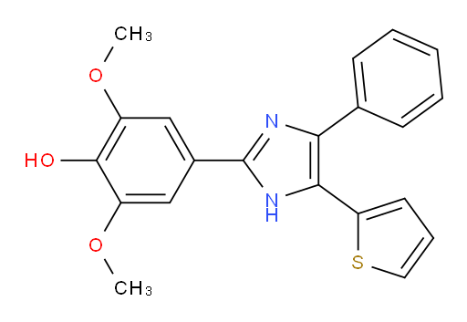2,6-Dimethoxy-4-[4-phenyl-5-(2-thienyl)-1H-imidazol-2-yl]phenol (ACI)