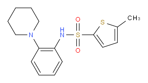 5-Methyl-N-[2-(1-piperidinyl)phenyl]-2-thiophenesulfonamide (ACI)