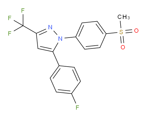 5-(4-Fluorophenyl)-1-(4-methylsulfonylphenyl)-3-trifluoromethyl-1H-pyrazole