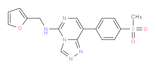 N-(2-Furanylmethyl)-8-[4-(methylsulfonyl)phenyl]-1,2,4-triazolo[4,3-c]pyrimidin-5-amine (ACI)