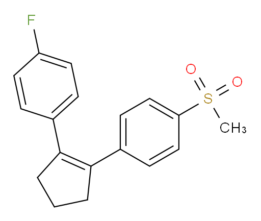 1-[2-(4-Fluorophenyl)cyclopenten-1-yl]-4-(methylsulfonyl)benzene
