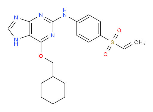 6-(Cyclohexylmethoxy)-N-[4-(ethenylsulfonyl)phenyl]-9H-purin-2-amine (ACI)
