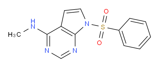 N-Methyl-7-(phenylsulfonyl)-7H-pyrrolo[2,3-d]pyrimidin-4-amine (ACI)