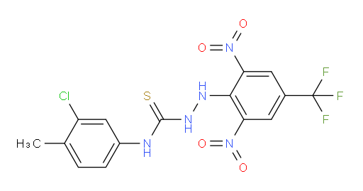 N-(3-Chloro-4-methylphenyl)-2-[2,6-dinitro-4-(trifluoromethyl)phenyl]hydrazinecarbothioamide (ACI)