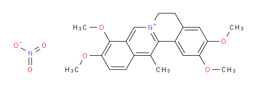 6H-Dibenzo[a,g]quinolizinium, 5-hydro-2,3,9,10-tetramethoxy-13-methyl-, nitrate (1:1) (ACI)