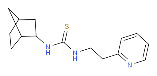 N-Bicyclo[2.2.1]hept-2-yl-N′-[2-(2-pyridinyl)ethyl]thiourea (ACI)