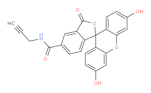 3′,6′-Dihydroxy-3-oxo-N-2-propyn-1-ylspiro[isobenzofuran-1(3H),9′-[9H]xanthene]-5-carboxamide (ACI)
