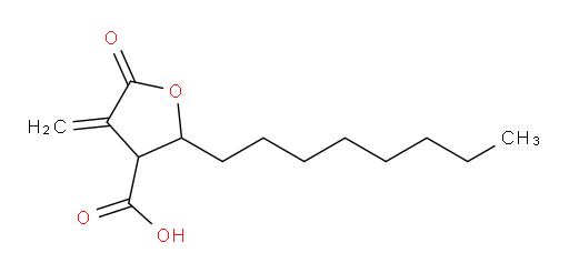 Tetrahydro-4-methylene-2-octyl-5-oxo-3-furancarboxylic acid (ACI)