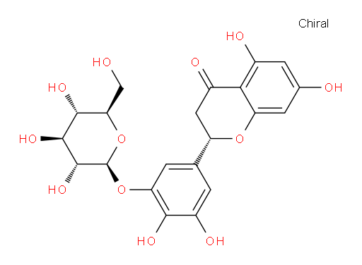 (2S)-2-[3-(β-D-Glucopyranosyloxy)-4,5-dihydroxyphenyl]-2,3-dihydro-5,7-dihydroxy-4H-1-benzopyran-4-one (ACI)
