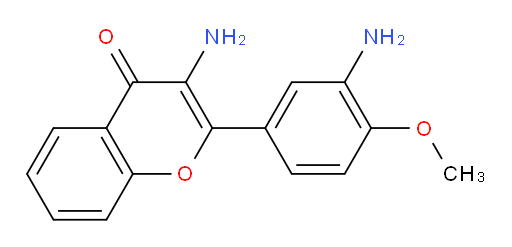 3-Amino-2-(3-amino-4-methoxyphenyl)-4H-1-benzopyran-4-one (ACI)