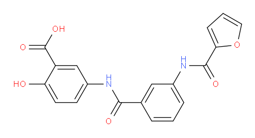 5-[[3-[(2-Furanylcarbonyl)amino]benzoyl]amino]-2-hydroxybenzoic acid (ACI)