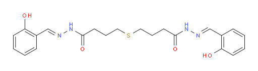 Butanoic acid, 4,4′-thiobis-, bis[[(2-hydroxyphenyl)methylene]hydrazide] (9CI)