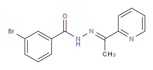 3-Bromobenzoic acid 2-[1-(2-pyridinyl)ethylidene]hydrazide (ACI)
