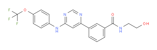 N-(2-Hydroxyethyl)-3-[6-[[4-(trifluoromethoxy)phenyl]amino]-4-pyrimidinyl]benzamide (ACI)