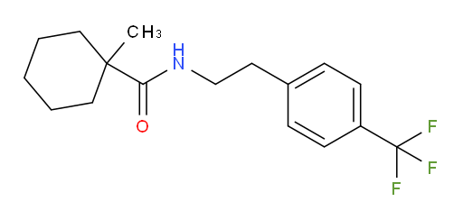 Cyclohexanecarboxamide, 1-methyl-N-[2-[4-(trifluoromethyl)phenyl]ethyl]- (ACI)