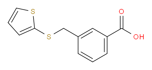 3-[(2-Thienylthio)methyl]benzoic acid (ACI)
