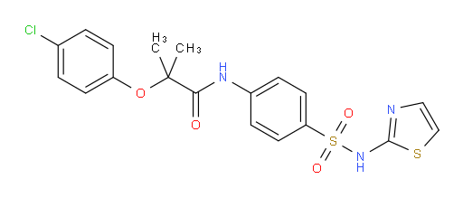 2-(4-Chlorophenoxy)-2-methyl-N-[4-[(2-thiazolylamino)sulfonyl]phenyl]propanamide (ACI)