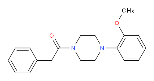 Ethanone, 1-[4-(2-methoxyphenyl)-1-piperazinyl]-2-phenyl- (ACI)