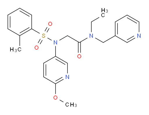 N-Ethyl-2-[(6-methoxy-3-pyridinyl)[(2-methylphenyl)sulfonyl]amino]-N-(3-pyridinylmethyl)acetamide (ACI)