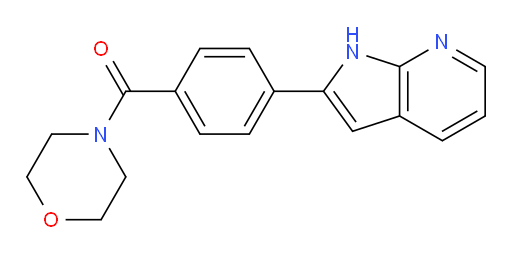 Methanone, 4-morpholinyl[4-(1H-pyrrolo[2,3-b]pyridin-2-yl)phenyl]- (ACI)