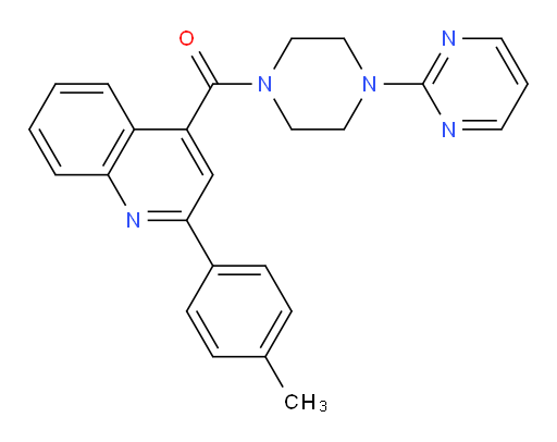 [2-(4-Methylphenyl)-4-quinolinyl][4-(2-pyrimidinyl)-1-piperazinyl]methanone (ACI)