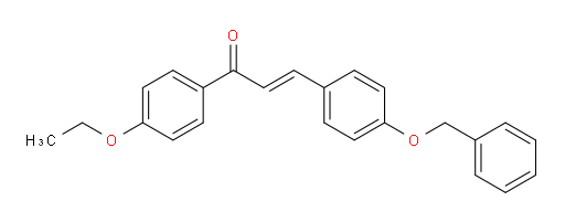 1-(4-Ethoxyphenyl)-3-[4-(phenylmethoxy)phenyl]-2-propen-1-one (ACI)