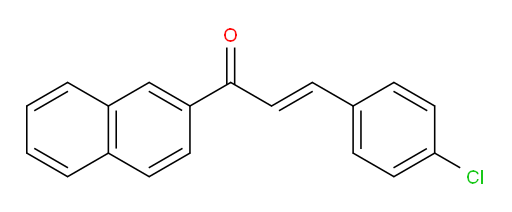 3-(4-Chlorophenyl)-1-(2-naphthalenyl)-2-propen-1-one (ACI)