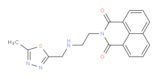2-[2-[[(5-Methyl-1,3,4-thiadiazol-2-yl)methyl]amino]ethyl]-1H-benz[de]isoquinoline-1,3(2H)-dione (ACI)