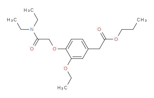 Propyl 4-[2-(diethylamino)-2-oxoethoxy]-3-ethoxybenzeneacetate (ACI)