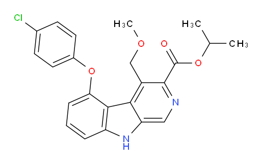 1-Methylethyl 5-(4-chlorophenoxy)-4-(methoxymethyl)-9H-pyrido[3,4-b]indole-3-carboxylate (ACI)