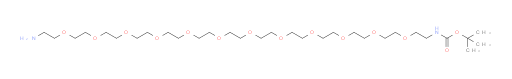 1,1-Dimethylethyl 40-amino-5,8,11,14,17,20,23,26,29,32,35,38-dodecaoxa-2-azatetracontanoate (ACI)