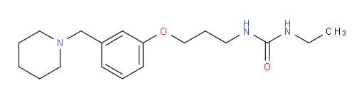 N-Ethyl-N′-[3-[3-(1-piperidinylmethyl)phenoxy]propyl]urea (ACI)