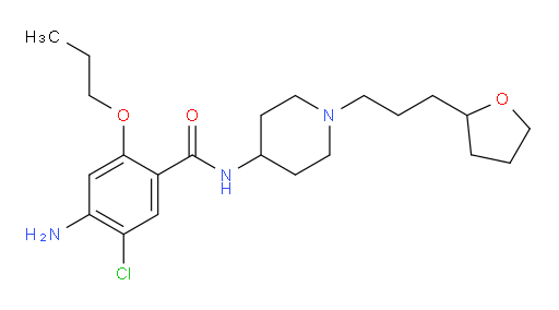 4-Amino-5-chloro-2-propoxy-N-[1-[3-(tetrahydro-2-furanyl)propyl]-4-piperidinyl]benzamide (ACI)