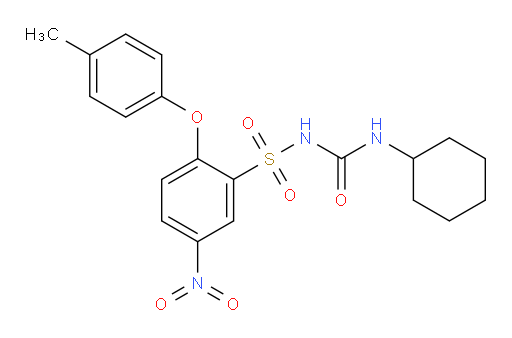 N-[(Cyclohexylamino)carbonyl]-2-(4-methylphenoxy)-5-nitrobenzenesulfonamide (ACI)