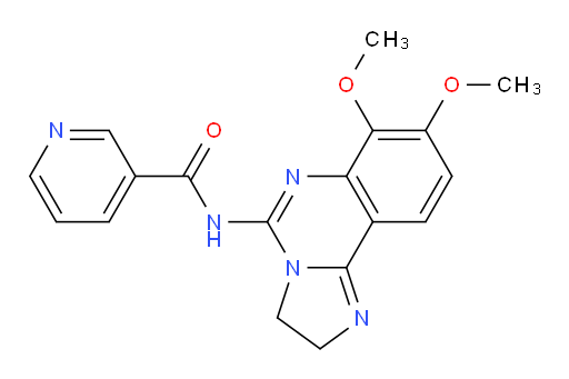 N-(2,3-Dihydro-7,8-dimethoxyimidazo[1,2-c]quinazolin-5-yl)-3-pyridinecarboxamide (ACI)