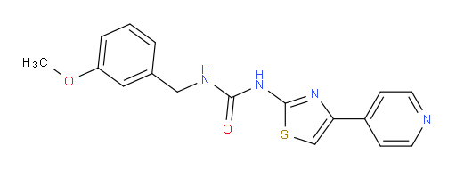 N-[(3-Methoxyphenyl)methyl]-N′-[4-(4-pyridinyl)-2-thiazolyl]urea (ACI)
