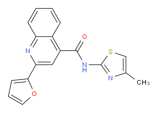 2-(2-Furanyl)-N-(4-methyl-2-thiazolyl)-4-quinolinecarboxamide (ACI)