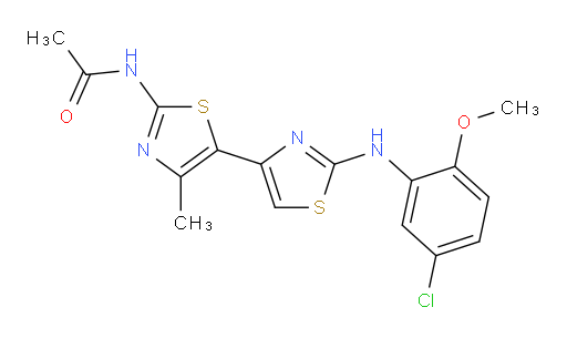 N-[2-[(5-Chloro-2-methoxyphenyl)amino]-4′-methyl[4,5′-bithiazol]-2′-yl]acetamide (ACI)
