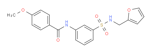 N-[3-[[(2-Furanylmethyl)amino]sulfonyl]phenyl]-4-methoxybenzamide (ACI)