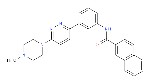 N-[3-[6-(4-Methyl-1-piperazinyl)-3-pyridazinyl]phenyl]-2-naphthalenecarboxamide (ACI)