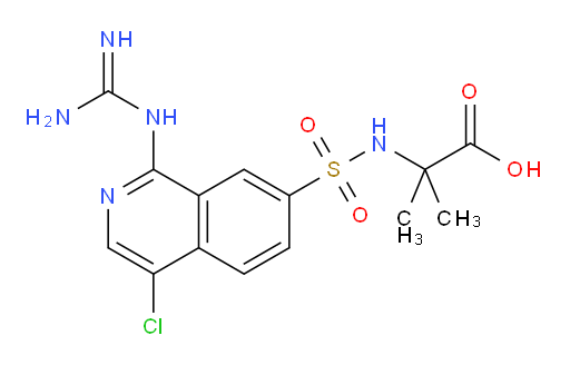 N-[[1-[(Aminoiminomethyl)amino]-4-chloro-7-isoquinolinyl]sulfonyl]-2-methylalanine (ACI)