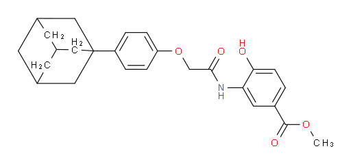 Methyl 4-hydroxy-3-[[2-(4-tricyclo[3.3.1.13,7]dec-1-ylphenoxy)acetyl]amino]benzoate (ACI)