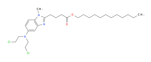 Dodecyl 5-[bis(2-chloroethyl)amino]-1-methyl-1H-benzimidazole-2-butanoate (ACI)