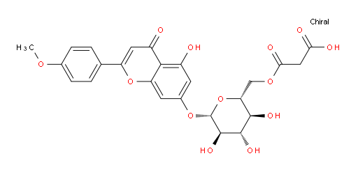7-[[6-O-(2-Carboxyacetyl)-β-D-glucopyranosyl]oxy]-5-hydroxy-2-(4-methoxyphenyl)-4H-1-benzopyran-4-one (ACI)