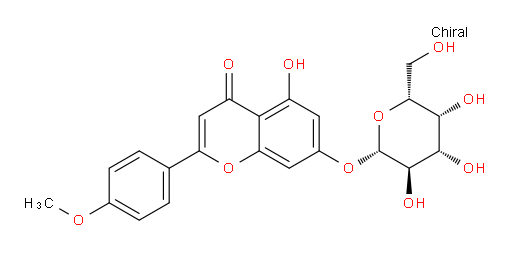 7-(β-D-Galactopyranosyloxy)-5-hydroxy-2-(4-methoxyphenyl)-4H-1-benzopyran-4-one (ACI)