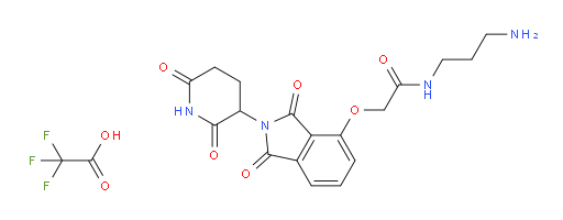 Acetamide, N-(3-aminopropyl)-2-[[2-(2,6-dioxo-3-piperidinyl)-2,3-dihydro-1,3-dioxo-1H-isoindol-4-yl]oxy]-, 2,2,2-trifluoroacetate (1:1) (ACI)