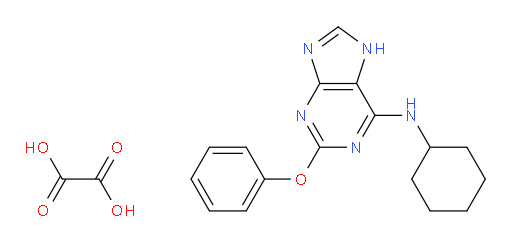 9H-Purin-6-amine, N-cyclohexyl-2-phenoxy-, ethanedioate (2:1) (ACI)