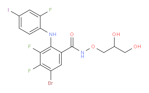 5-Bromo-N-(2,3-dihydroxypropoxy)-3,4-difluoro-2-[(2-fluoro-4-iodophenyl)amino]benzamide (ACI)