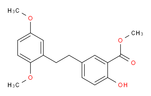 Methyl 5-[2-(2,5-dimethoxyphenyl)ethyl]-2-hydroxybenzoate (ACI)