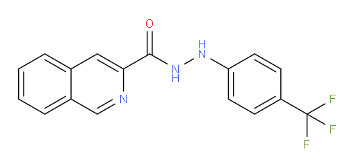 3-Isoquinolinecarboxylic acid, 2-[4-(trifluoromethyl)phenyl]hydrazide (ACI)